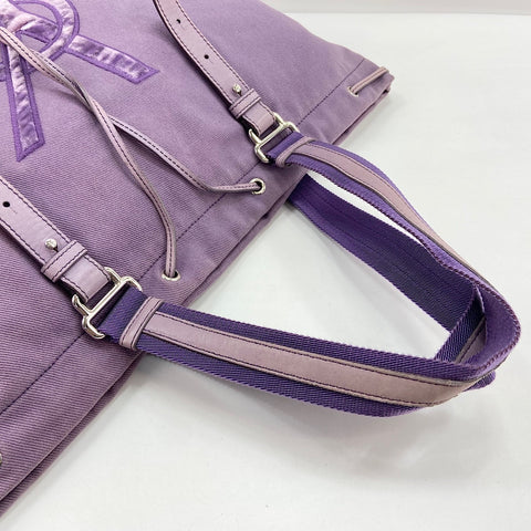 YVES SAINT LAURENT Cassandra Tote Bag canvas purple WS30942