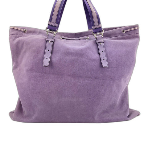 YVES SAINT LAURENT Cassandra Tote Bag canvas purple WS30942