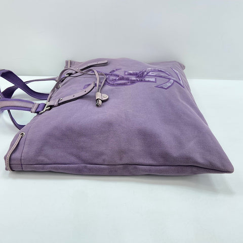 YVES SAINT LAURENT Cassandra Tote Bag canvas purple WS30942