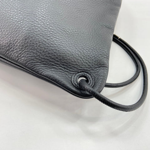 BALENCIAGA Drawstring Backpack  Daypack leather black WS30947