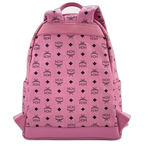 MCM Visetos studs Backpack  Daypack leather pink WS30948
