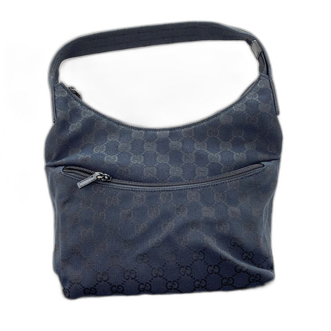 GUCCI Zucca Shoulder Bag black WS30951