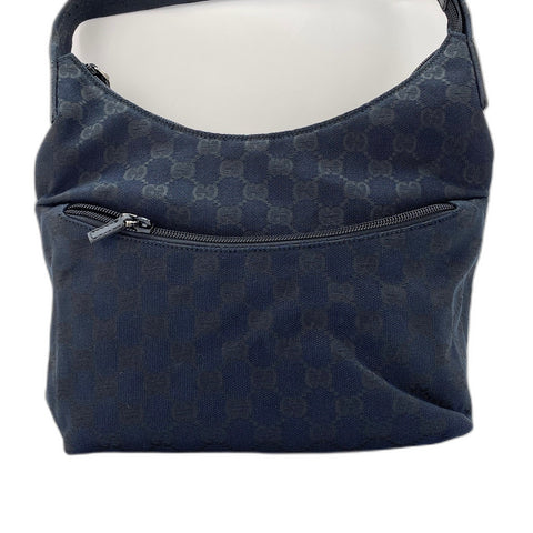 GUCCI Zucca Shoulder Bag black WS30951