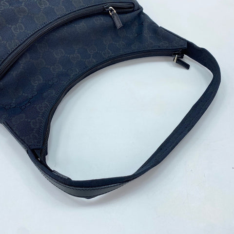 GUCCI Zucca Shoulder Bag black WS30951