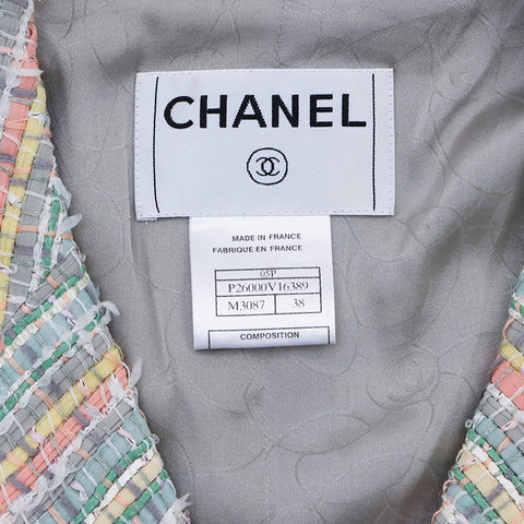 シャネル CHANEL サイズ 38  2005年 ジャケット シルク マルチカラー WS3127