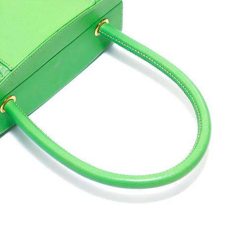 HERMES HERMES CADENA KELLY◯W-CUT手提包1993 Green WS3133