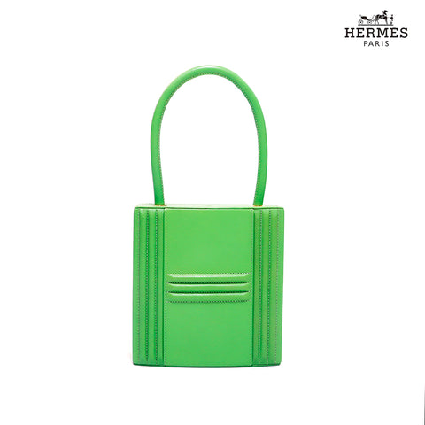 HERMES HERMES CADENA KELLY◯W-CUT手提包1993 Green WS3133