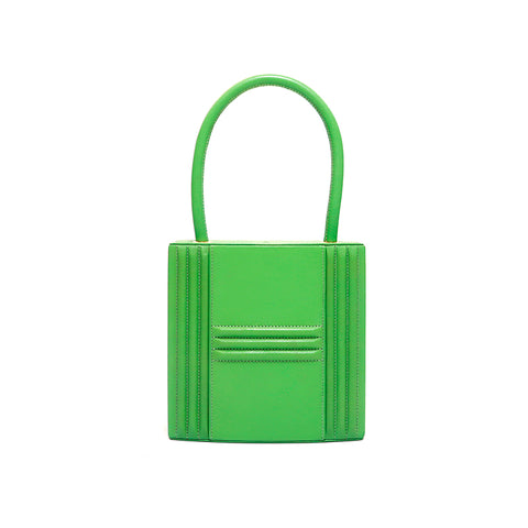 HERMES HERMES CADENA KELLY◯W-CUT手提包1993 Green WS3133