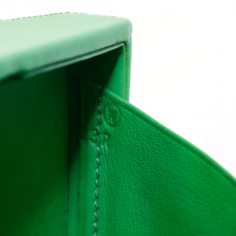 HERMES HERMES CADENA KELLY◯W-CUT手提包1993 Green WS3133
