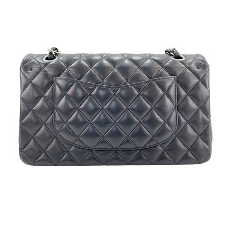 CHANEL Lambskin Matelasse25 Double Flap Shoulder Bag black WS31609