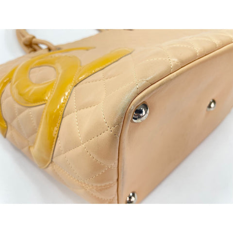 CHANEL Cambon line Tote Bag beige WS31610