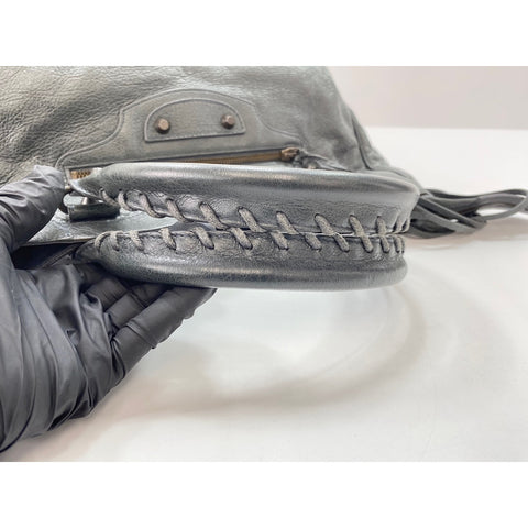 BALENCIAGA 2WAY Classic Velo Handbag gray WS31614