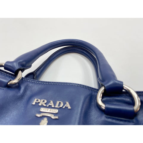 PRADA 2WAY Handbag blue WS31615