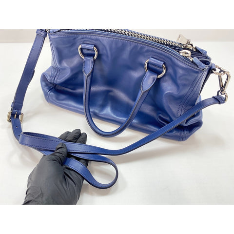 PRADA 2WAY Handbag blue WS31615
