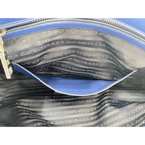 PRADA 2WAY Handbag blue WS31615