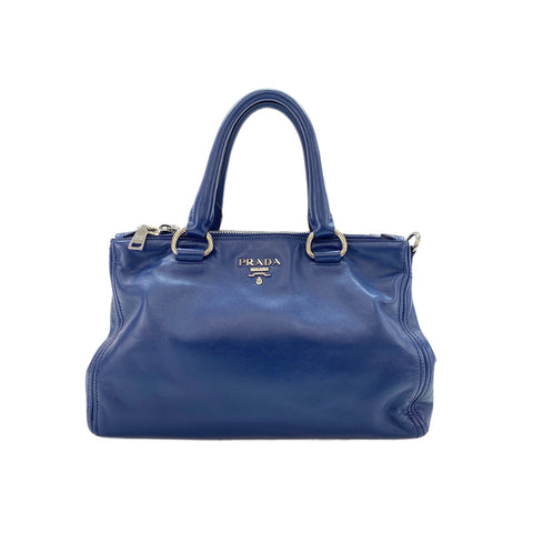 PRADA 2WAY Handbag blue WS31615