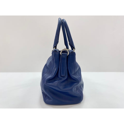 PRADA 2WAY Handbag blue WS31615