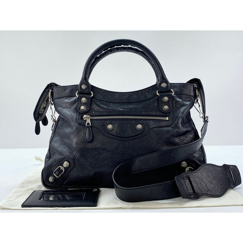 BALENCIAGA 2WAY The Giant Town Handbag black WS31623