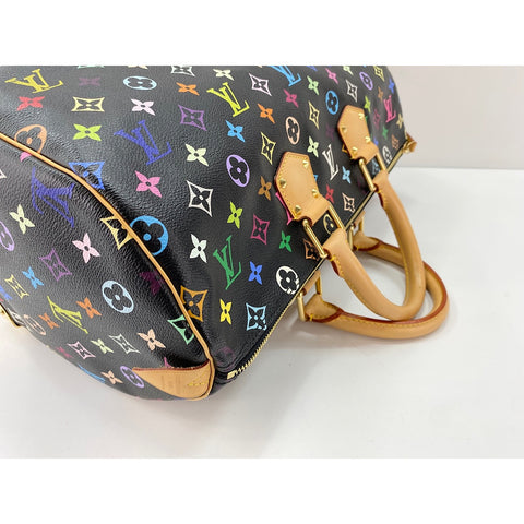 LOUIS VUITTON x Takashi Murakami Speedy 40 Handbag black WS31624