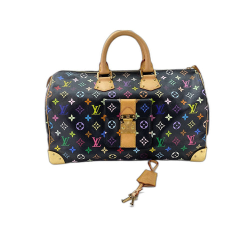 LOUIS VUITTON x Takashi Murakami Speedy 40 Handbag black WS31624