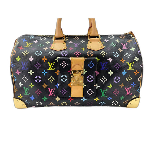 LOUIS VUITTON x Takashi Murakami Speedy 40 Handbag black WS31624