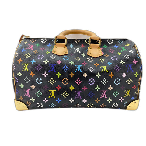 LOUIS VUITTON x Takashi Murakami Speedy 40 Handbag black WS31624