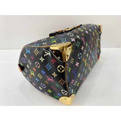 LOUIS VUITTON x Takashi Murakami Speedy 40 Handbag black WS31624