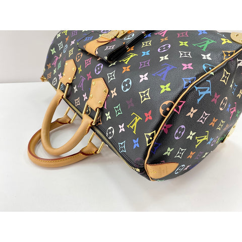 LOUIS VUITTON x Takashi Murakami Speedy 40 Handbag black WS31624