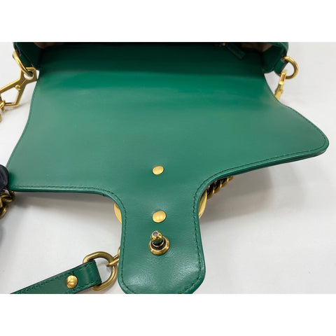GUCCI 2WAY GG Marmont Handbag green WS31629