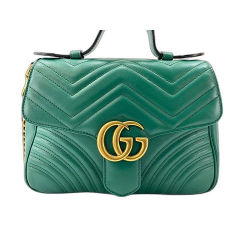 GUCCI 2WAY GG Marmont Handbag green WS31629