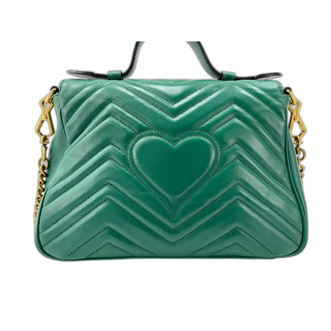 GUCCI 2WAY GG Marmont Handbag green WS31629