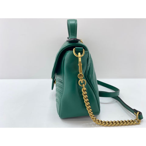 GUCCI 2WAY GG Marmont Handbag green WS31629