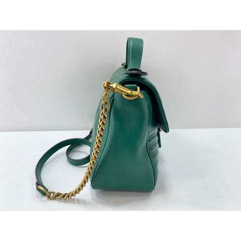 GUCCI 2WAY GG Marmont Handbag green WS31629