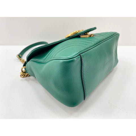 GUCCI 2WAY GG Marmont Handbag green WS31629