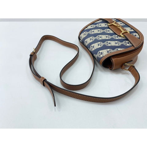 CELINE Small Maillon Shoulder Bag blue WS31636
