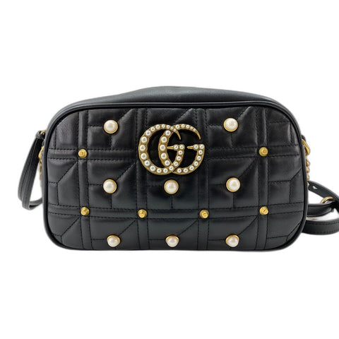 GUCCI GG Marmont Shoulder Bag black WS31637
