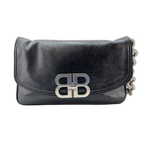 BALENCIAGA BB Soft Small Shoulder Bag Shoulder Bag black WS31638