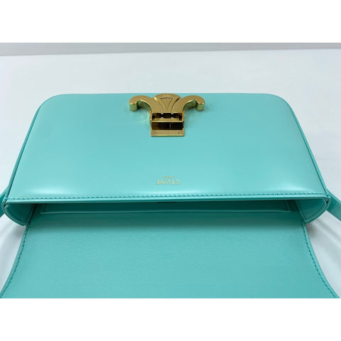 CELINE Triomphe Claude Shoulder Bag blue WS31639