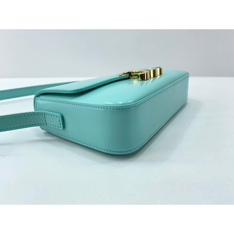 CELINE Triomphe Claude Shoulder Bag blue WS31639