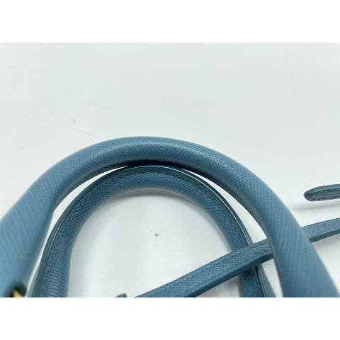 PRADA 2WAY Promenade Handbag blue WS31640