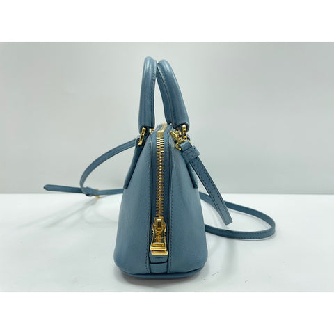 PRADA 2WAY Promenade Handbag blue WS31640