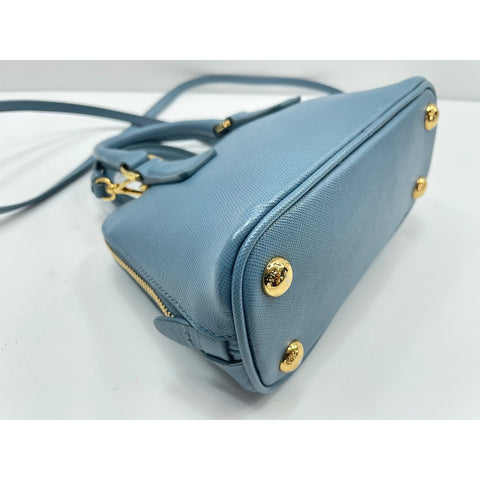 PRADA 2WAY Promenade Handbag blue WS31640