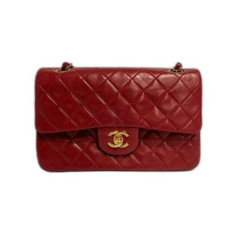 CHANEL Matrasse Shoulder Bag lambskin Red WS31645