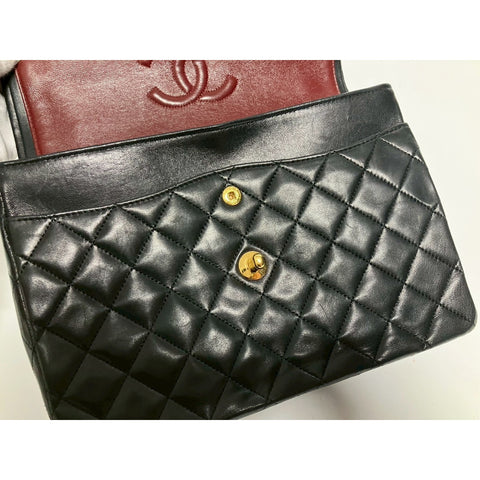 CHANEL Matrasse Shoulder Bag lambskin black WS31646