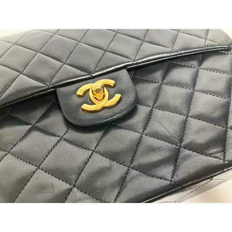 CHANEL Matrasse Shoulder Bag lambskin black WS31646