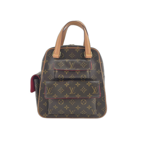 LOUIS VUITTON Exsantricite Handbag Brown WS31647