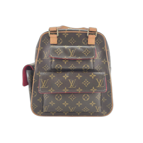 LOUIS VUITTON Exsantricite Handbag Brown WS31647