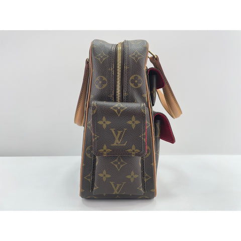 LOUIS VUITTON Exsantricite Handbag Brown WS31647