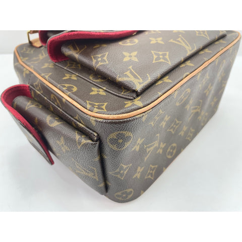 LOUIS VUITTON Exsantricite Handbag Brown WS31647