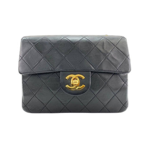 CHANEL Mini matrasse Shoulder Bag black WS31648